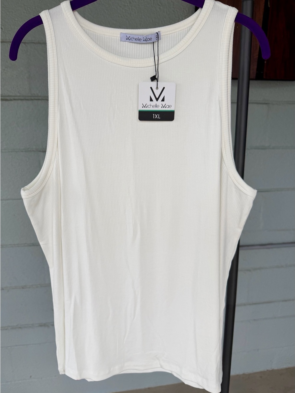 Michelle Mae “Rachel” Ribbed Tank Top NWT